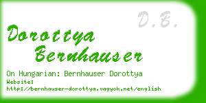 dorottya bernhauser business card